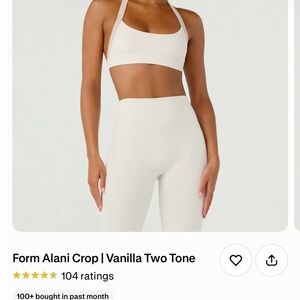 Form Alani Vanilla Two-Tone Crop Top